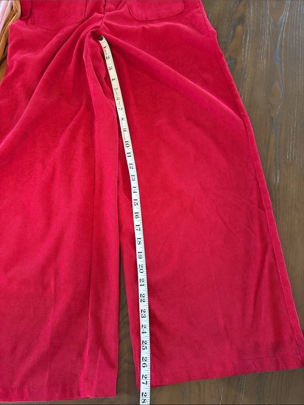 Women’s Corduroy Wide-Leg Pants - Pink, Red, Blue, Tan BUNDLE OF FOUR - Picture 2 of 12